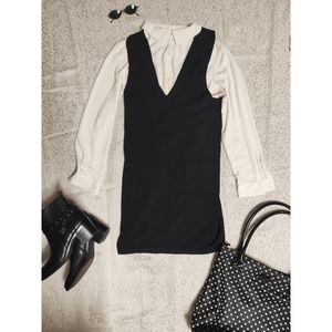 Millennium Revival. Black pocket criss cross dress